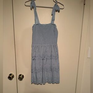 American Eagle Eyelet Smocked Dress